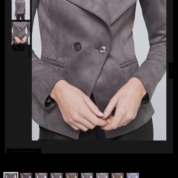 WHITE HOUSE BLACK MARKET Ultra Suede Jacket / Blazer NWT - Picture 3 of 8